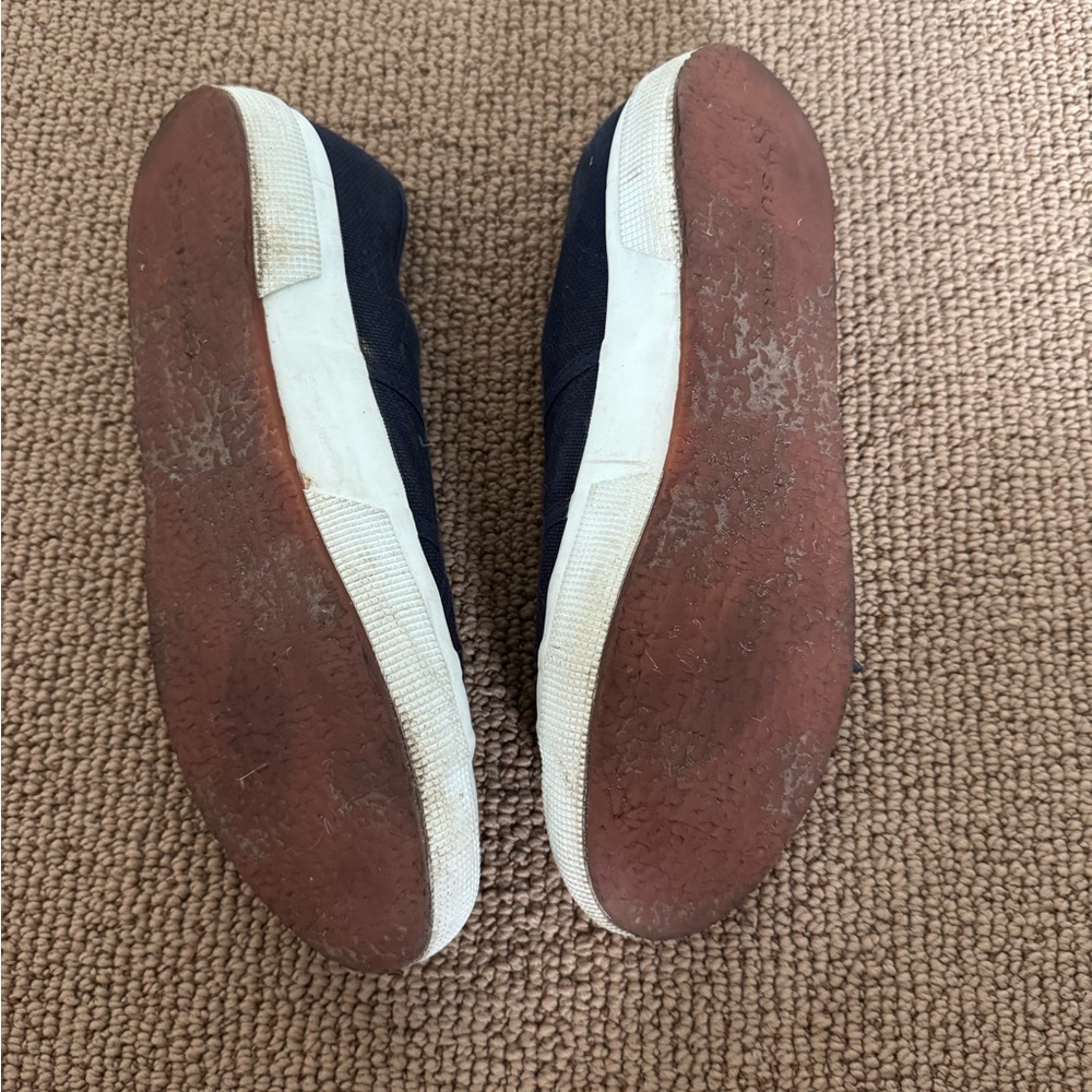Superga Navy Blue Canvas Sneakers - Picture 5 of 7